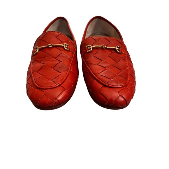 Sam Edelman Loraine Woven Flats Size 6.5 Anthropologie Loafers Slip-On Tan - Picture 1 of 7